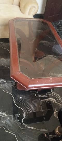 table with glass
