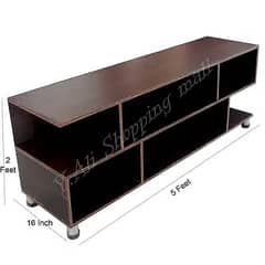 D3 5 feet Wooden led tv table console rack cupboard cabinet wardrobe