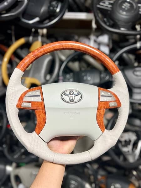 axio + premio + altis wooden sports steering 1