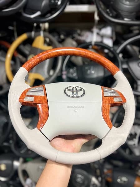 axio + premio + altis wooden sports steering 2