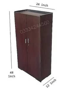 Wooden 2 Door 4x2 feet cupboard, shoe rack Book rack