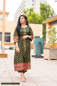 2 PCs women stitched cotton printed suit home delivery all Pakistan