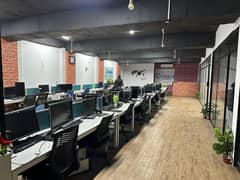 Fully Furnished 3100 Sqft Office For Rent Near To Canal Well Maintained