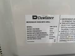 Dawlance DW-133G used Microwave oven with grilling option for sale