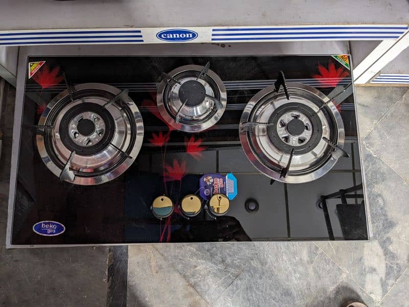 Glass Hob 3 Burner 1