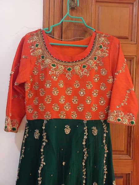 mehndi dress(bridal)/ bridal mehndi dress/party wear/formal 1