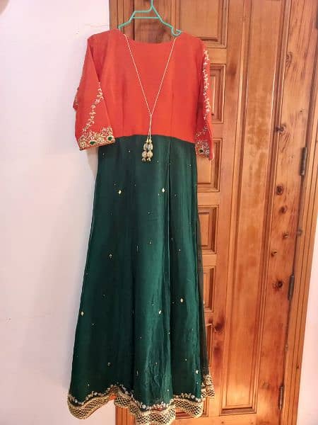 mehndi dress(bridal)/ bridal mehndi dress/party wear/formal 7