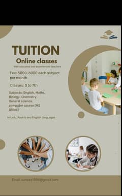 Tuition for children class 0 to 7 0