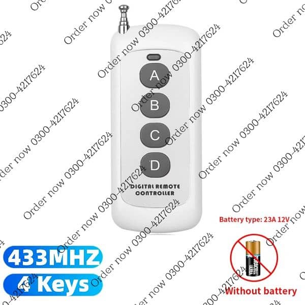 Blue Light 433.92MHZ Copy Remote Controller Metal Clone Remotes 1