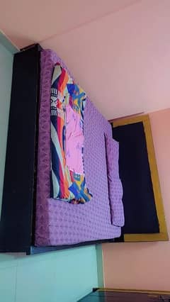king Bed set, With storage dressing and spacious cuboard