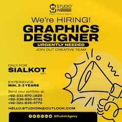 We are hiring graphics Designer