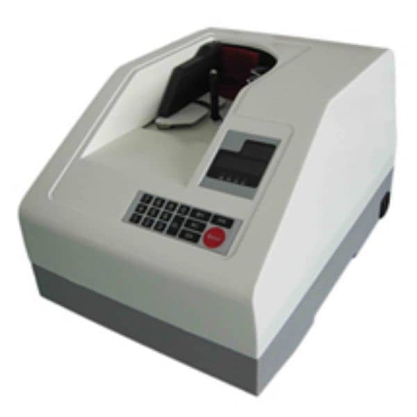 Cash currency note counting machine with note detection packet counter 16