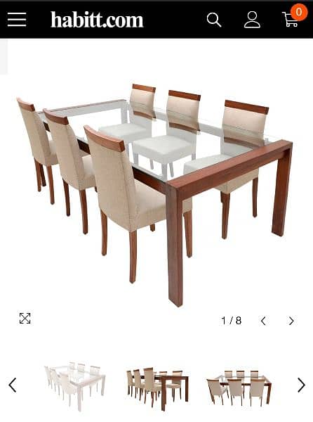 lowest price dining table & 6 chairs 80 % discount 1