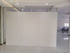 Gypsum wall partition and Glass doors