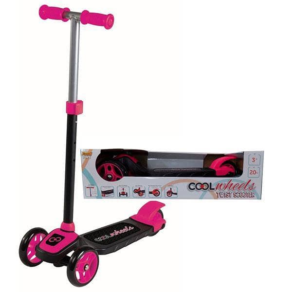 Cool 3 Wheel Height Adjustable Twist Scooter 0