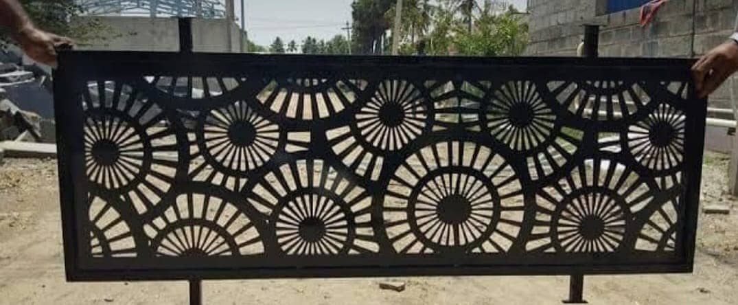 cnc door, railing, window, stairs, metal art, cnc cutting laser 1