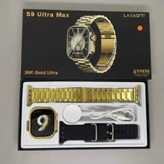S9 ultra Max 24k golden smart watch,smart watch ,golden smart watch