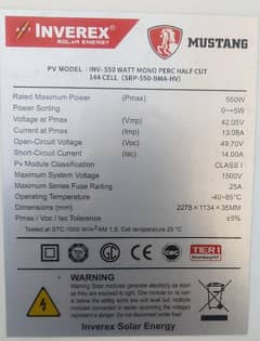 Inverex Mustang 550 watt* 6 panels