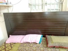 black Brown double bed with side table 2 and 1 singer singer mesh pla