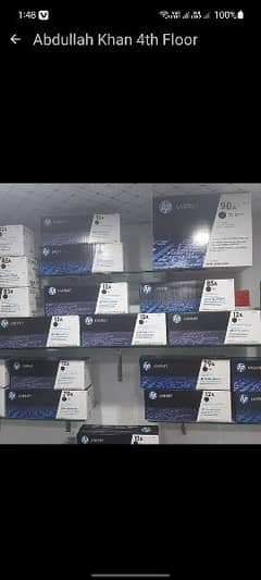 Hp All toner's available 85a. 83a. 05a. 80a refieling available at office