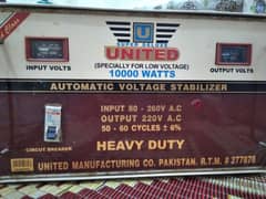 United Automatic Voltage Stablizer 10000 watts