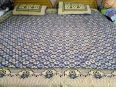 2 single bed set with matrix  wooden chinioti