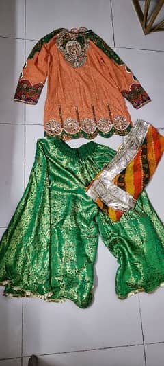 Zahra Ahmed Branded, 3 piece fully embroidered suit, mehndi, wedding 0