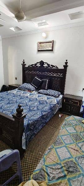 Wooden chinnoti bed set with solid wooden structure 4