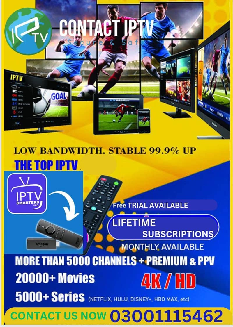 Iptv watch any android & Smart tv,s,mobile,,,03001115462*** 0