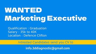 We are hiring a Marketing Executive 0
