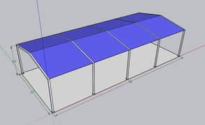Industrial Shed / Per-Febricated steel structure / parking shed
