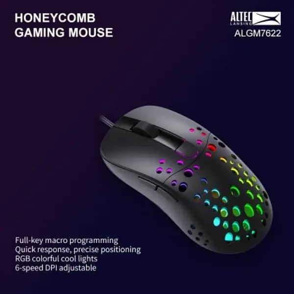 Mouse / Gaming Mouse Altec Lansing  5 Buttons Honeycomb Wired 5