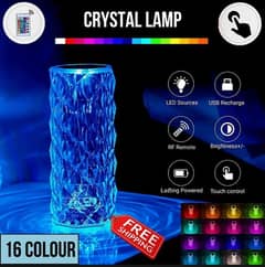 16 Colors Crystal Lamp