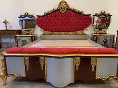 Bed set /Side table / king size bed/ Dressing table/ Ded dressing.