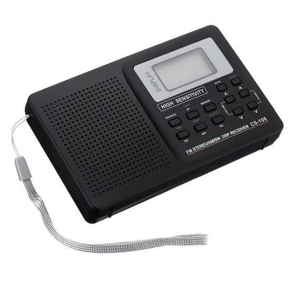 Portable Digital AM FM Stereo Radio FM/AM/SW/LW/TV 0