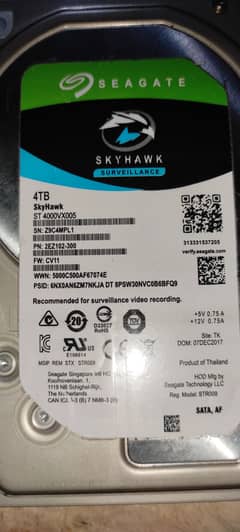 Seagate 4TB HardDrive Skyhawk