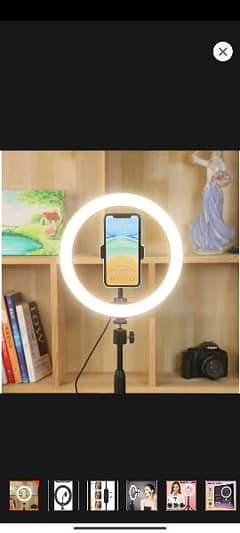 26cm Ring Light With Phone Holder & 3 Shades Of Colour