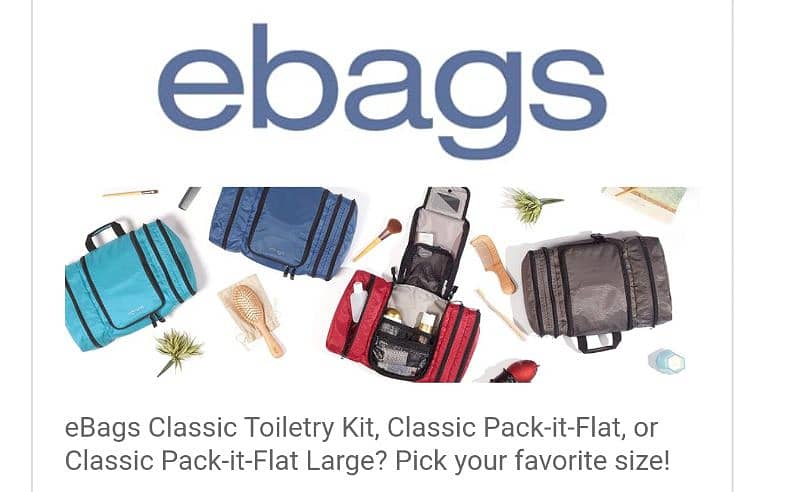 ebags - Makeup & toiletry bag brand new 3