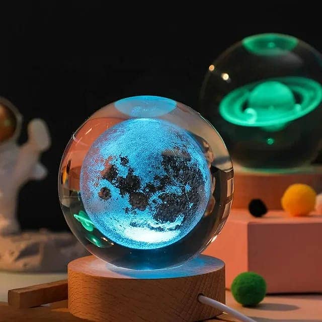 Crystal Lamp / 3D Moon Lamp / Lamp / Moon Lamp Light 3