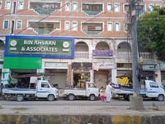 Two shops for sale in Gulistan e Johar Road Facing