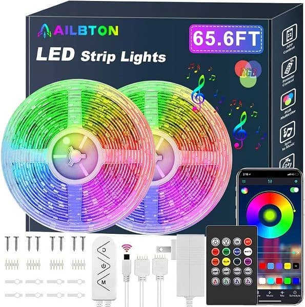 5050 LED STRIP LIGHTS 65.6 FEET 0