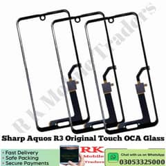 Sharp Aquos R3 Front Original Touch OCA Glass
