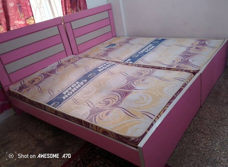 Wooden beds set 5