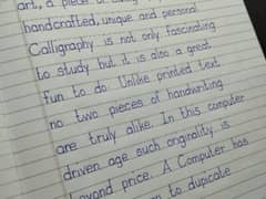 Handwriting Assignment work