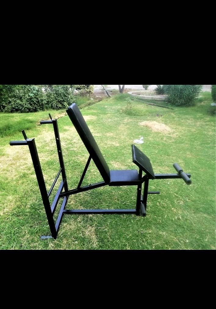 All in One 90 degree Gym Size Multi Position Bench Press dumbel plates 3