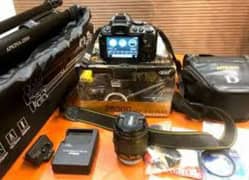 camera DSLR Nikon d5300 full box with lenas 18/55mm