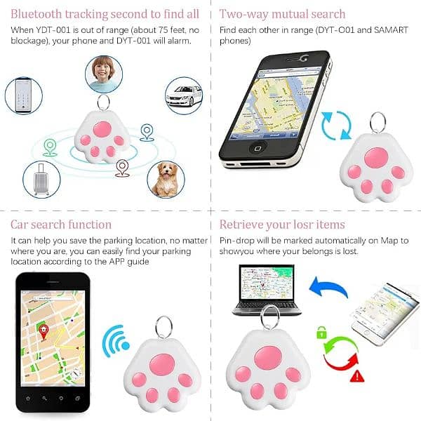 Portable Bluetooth Intelligent Anti-Lost Device Pets Kids 3