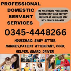 House maid, baby sitter, patient attendent, cook, helper etc