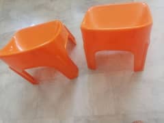 two plastic chairs in mint condition