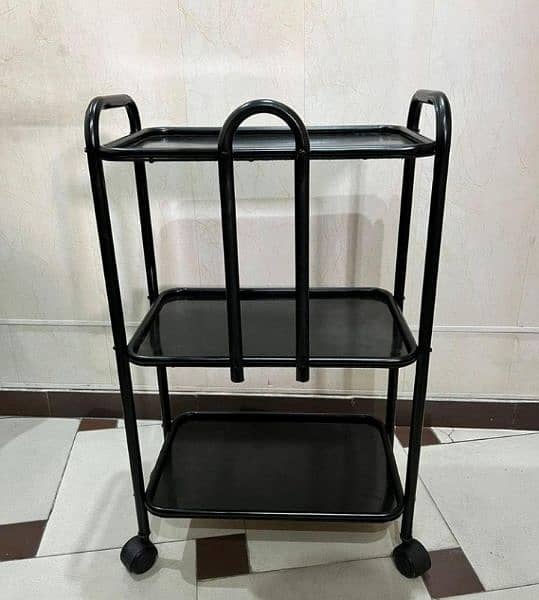 Trolley 3 Trey With Wheels Moving Trolley Side Table  | Delivery 3